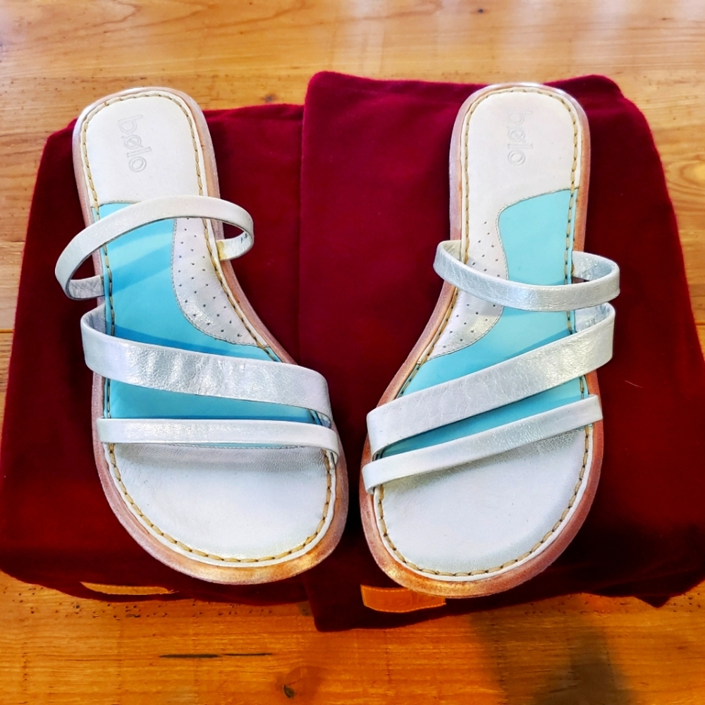 BOLO Tropea Blue Sandals Size 9